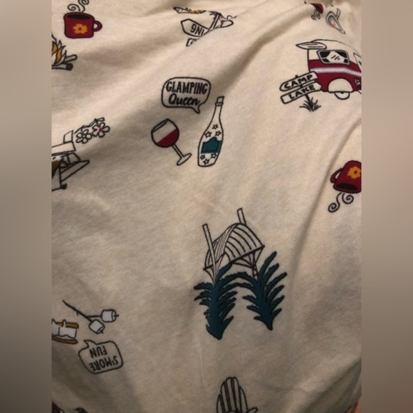 Glamping s'mores 2-piece Women’s plus size shirt & joggers pajama set size 3XL - Picture 8 of 14